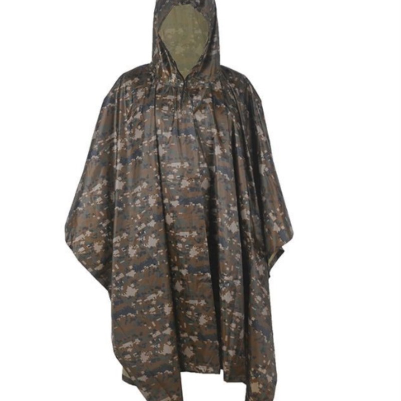 PVC/PU Camouflage Tactical Rai - Emergency Poncho Rain ulasan dan harga