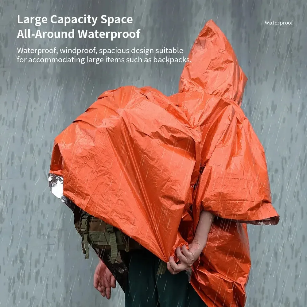 Emergency Raincoat Poncho Wate - Emergency Poncho Rain ulasan dan harga