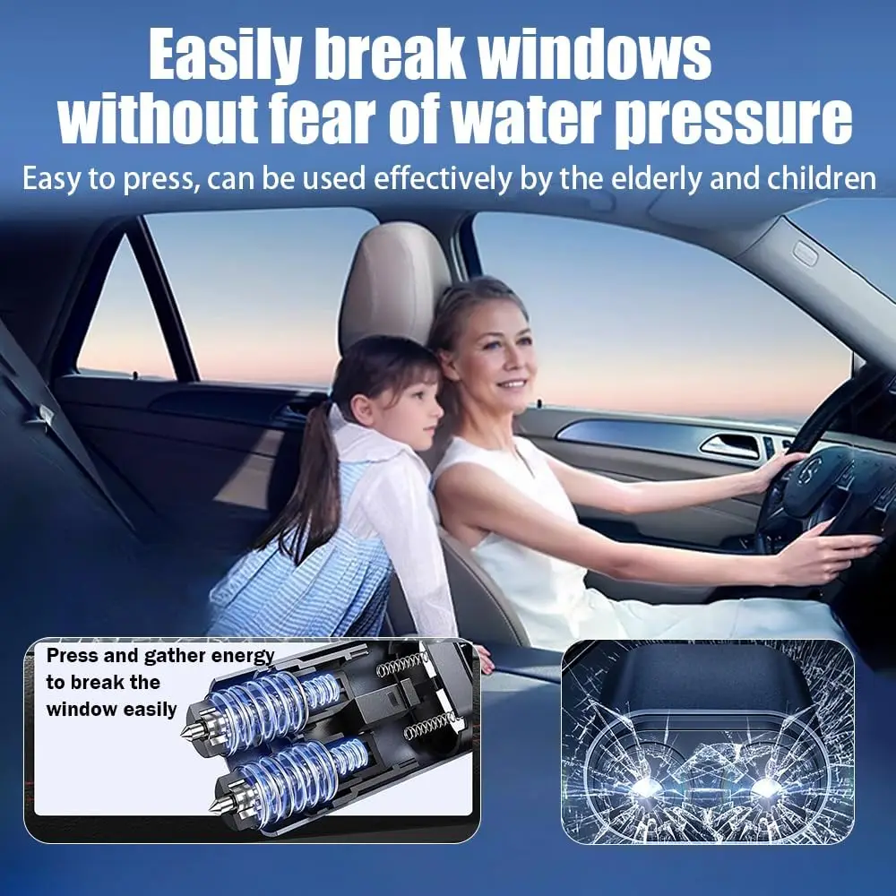 Car Safety Hammer 2-in-1 Windo - Rescue Rope Throw ulasan dan harga