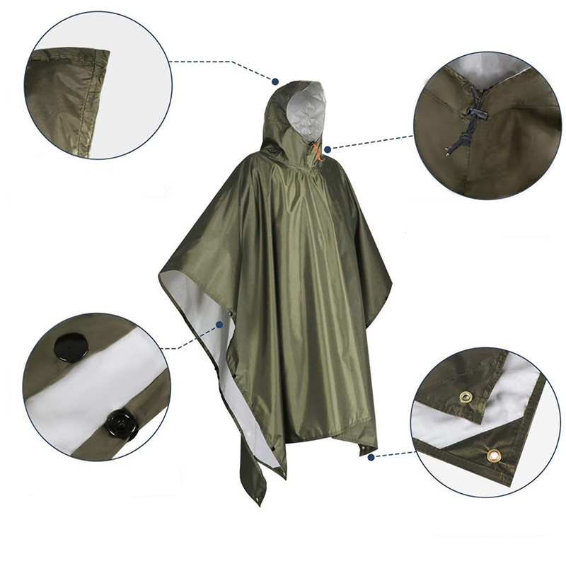 Heavy Duty Rain Poncho For Bac - Emergency Poncho Rain ulasan dan harga