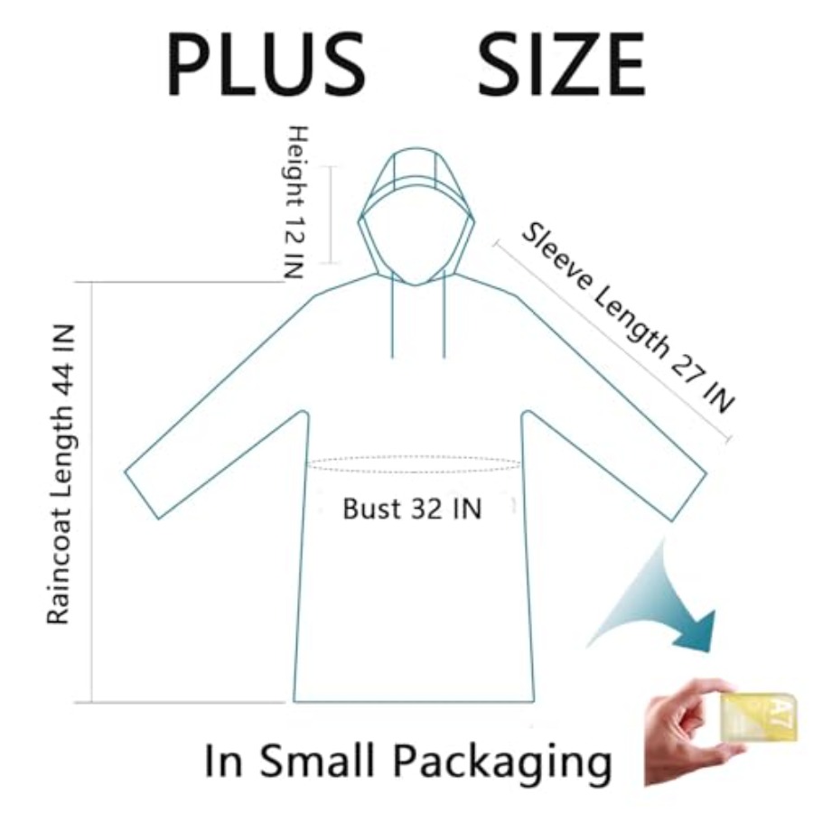 Disposable Rain Poncho Emergen - Emergency Poncho Rain ulasan dan harga