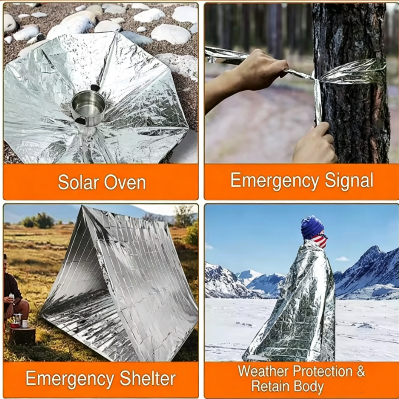 Multi-Scenario Windproof Water - Survival Blanket Reflective ulasan dan harga