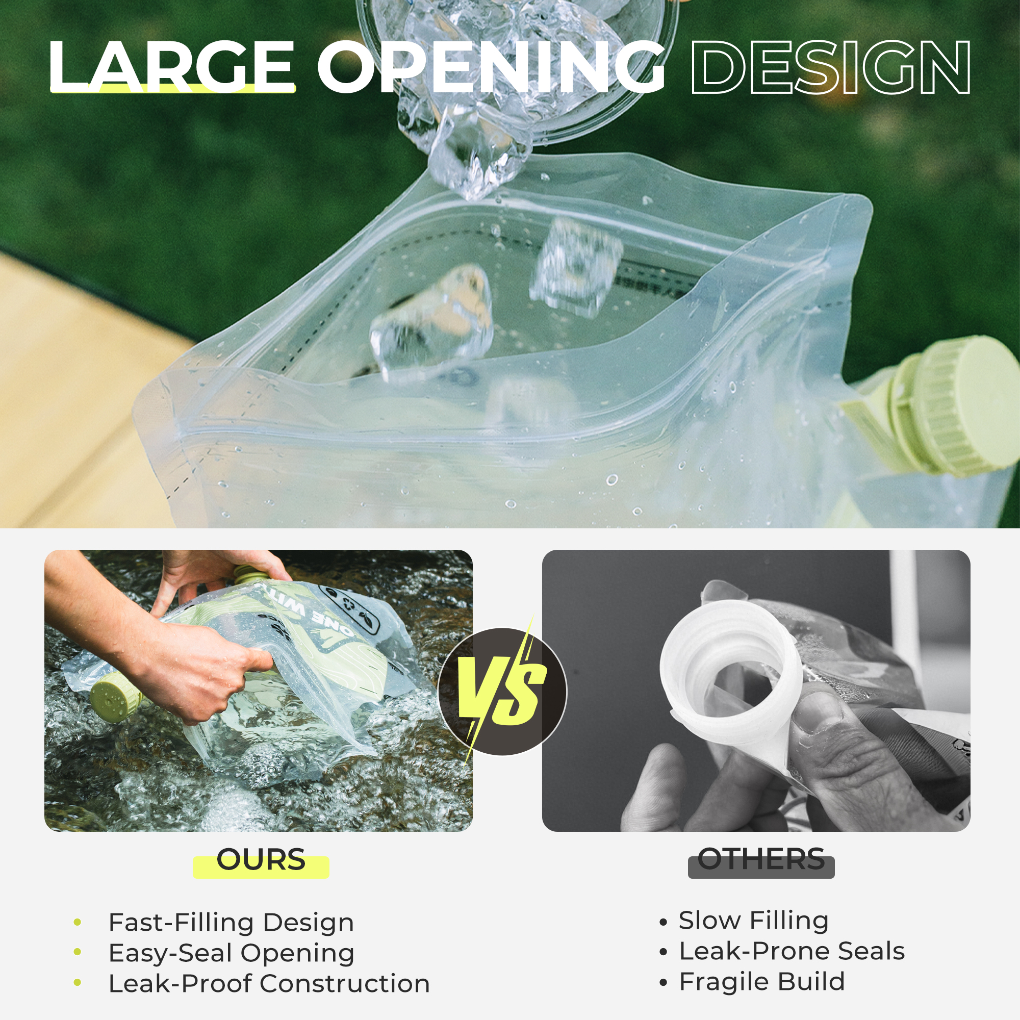 8L ALOCS Camping Water Bladder - Water Bag Collapsible ulasan dan harga