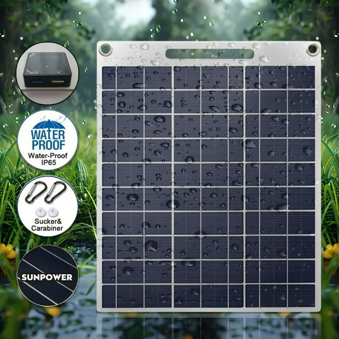 Sun Powered High Speed Dual US - Solar Emergency Charger ulasan dan harga