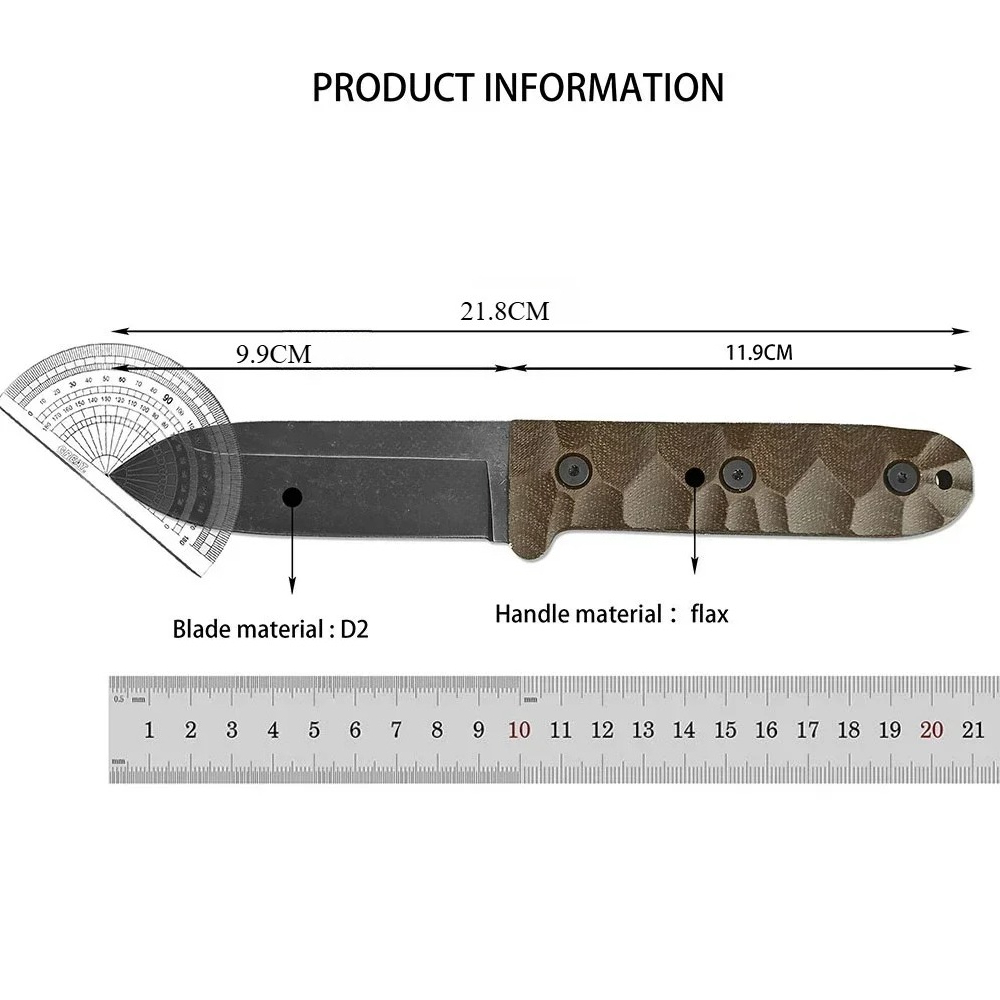 PR4 Multi-purpose Outdoor Fixe - Bushcraft Knife Fixed ulasan dan harga