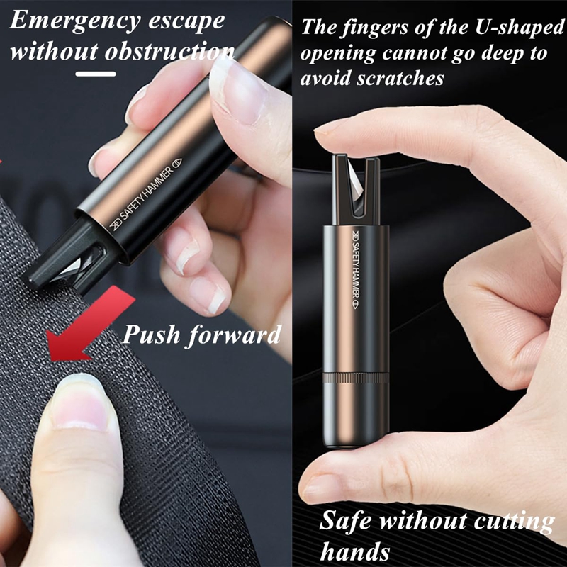 2 In 1 Car Safety Hammer Emerg - Rescue Rope Throw ulasan dan harga