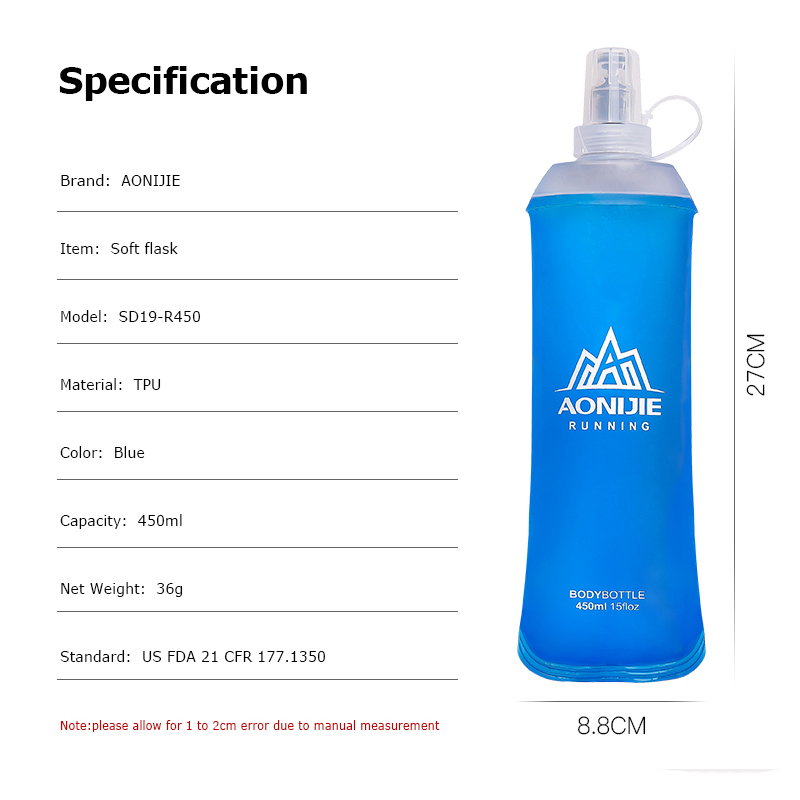 AONIJIE SD19 R450 Soft Flask F - Water Bag Collapsible ulasan dan harga
