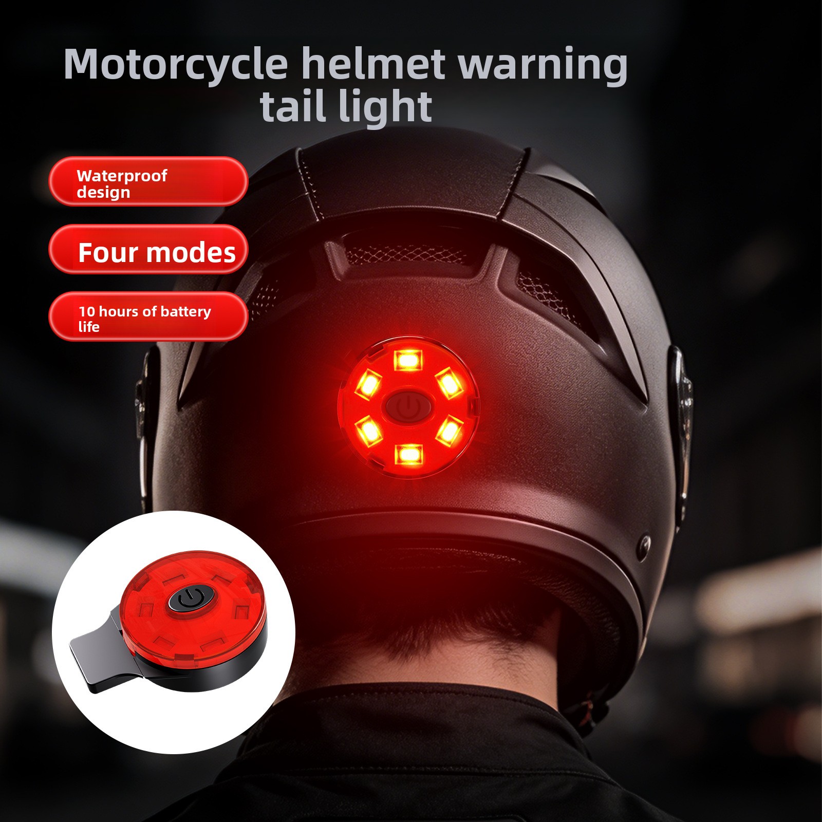 USB Rechargeable LED Helmet Ta - Sos Light Strobe ulasan dan harga