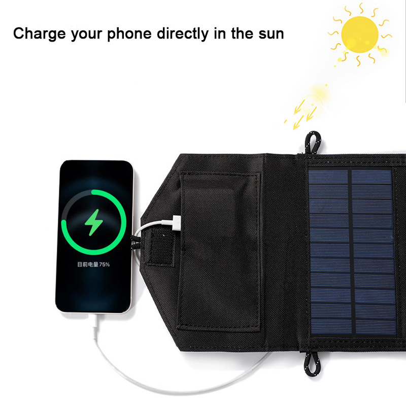 Outdoor Camping Hiking Foldabl - Solar Emergency Charger ulasan dan harga