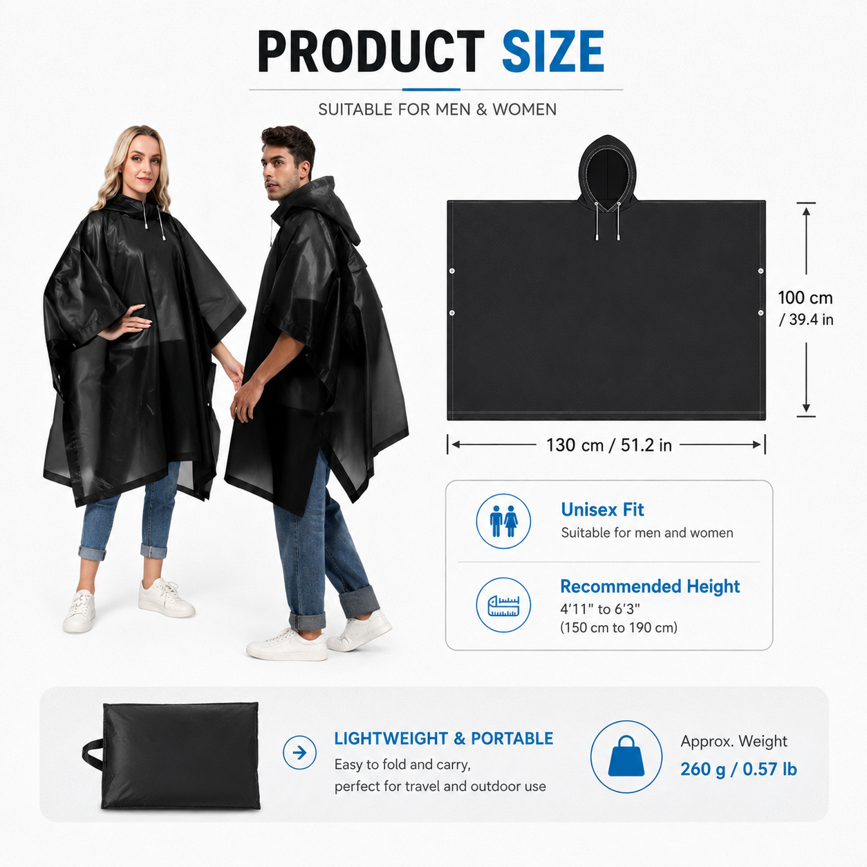3 in 1 Waterproof Outdoor Ponc - Emergency Poncho Rain ulasan dan harga