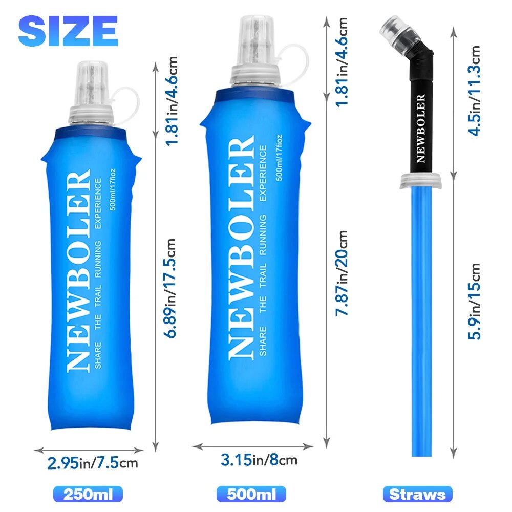 NEWBOLER 250ml 500ml Water Bot - Water Bag Collapsible ulasan dan harga