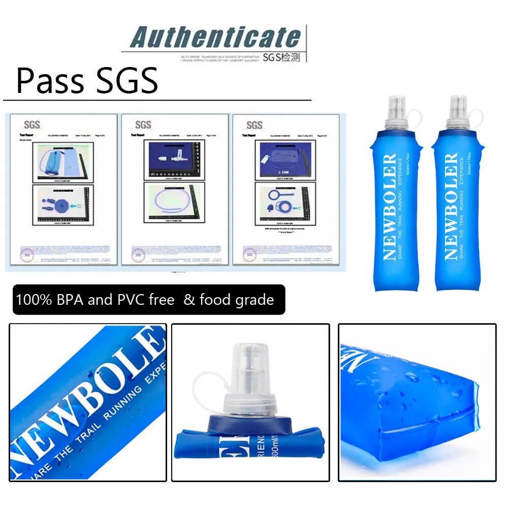 NEWBOLER 250ml 500ml Water Bot - Water Bag Collapsible ulasan dan harga