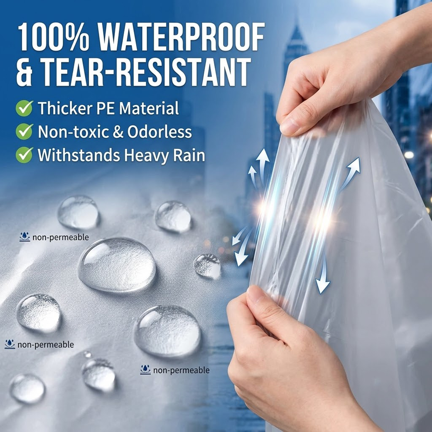 Unisex Portable Card Disposabl - Emergency Poncho Rain ulasan dan harga