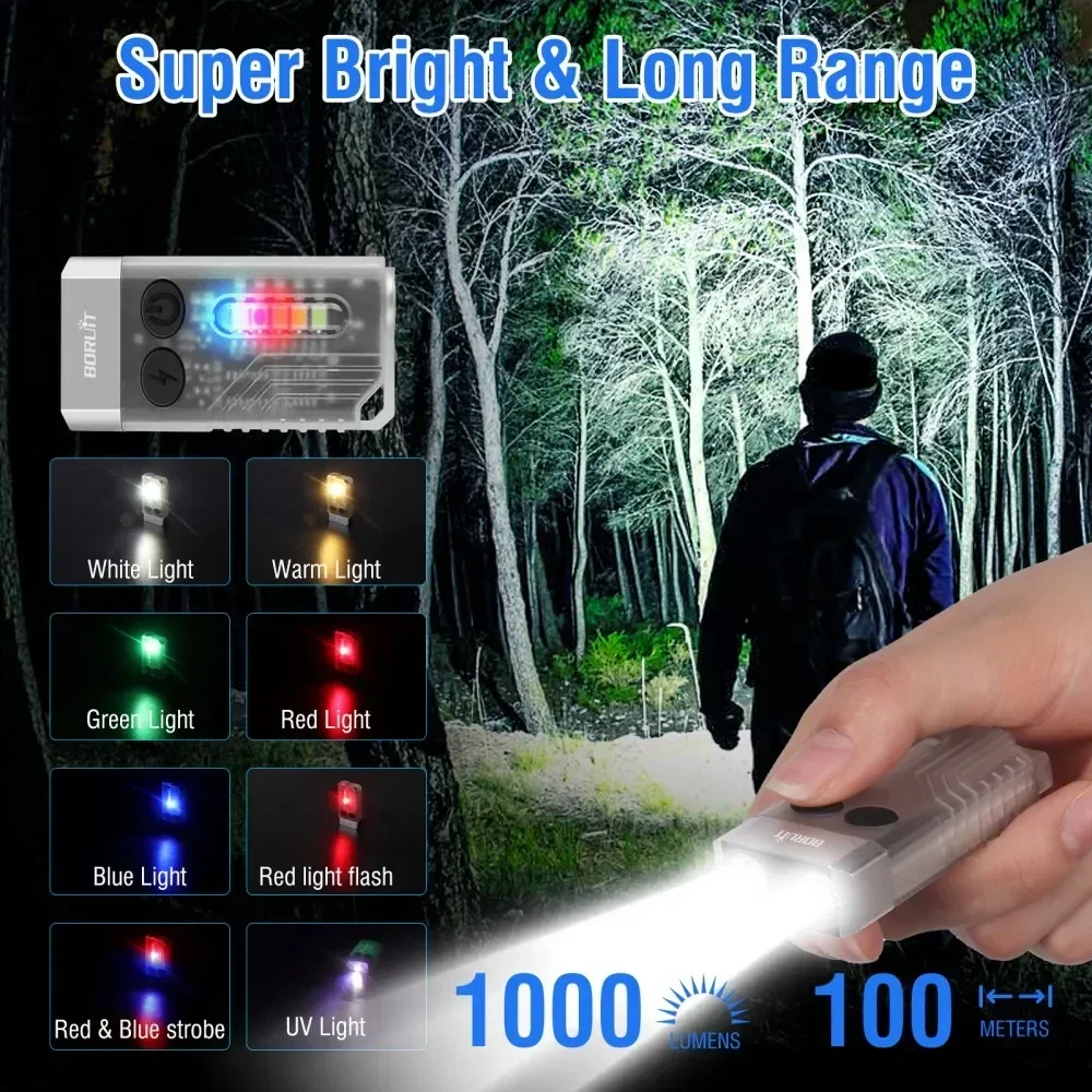 BORUiT V10 Keychain UV LED EDC - Fishing Kit Compact ulasan dan harga