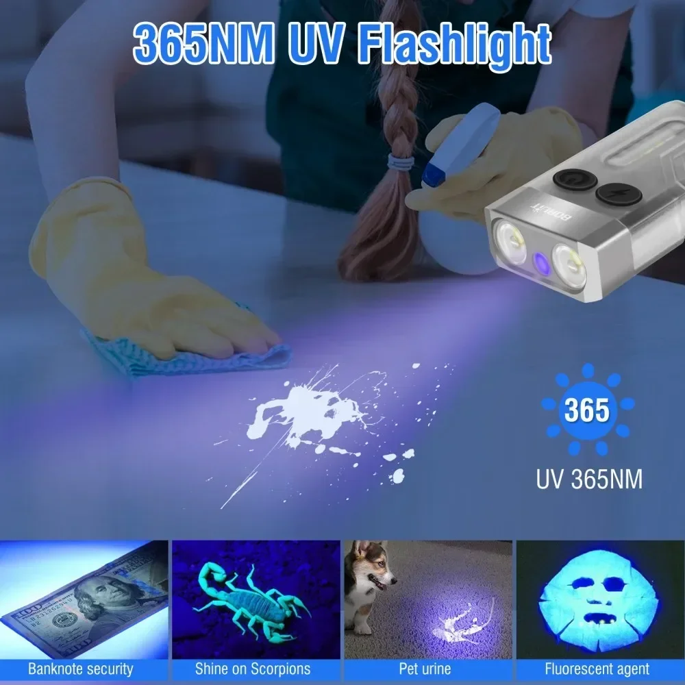 BORUiT V10 Keychain UV LED EDC - Fishing Kit Compact ulasan dan harga