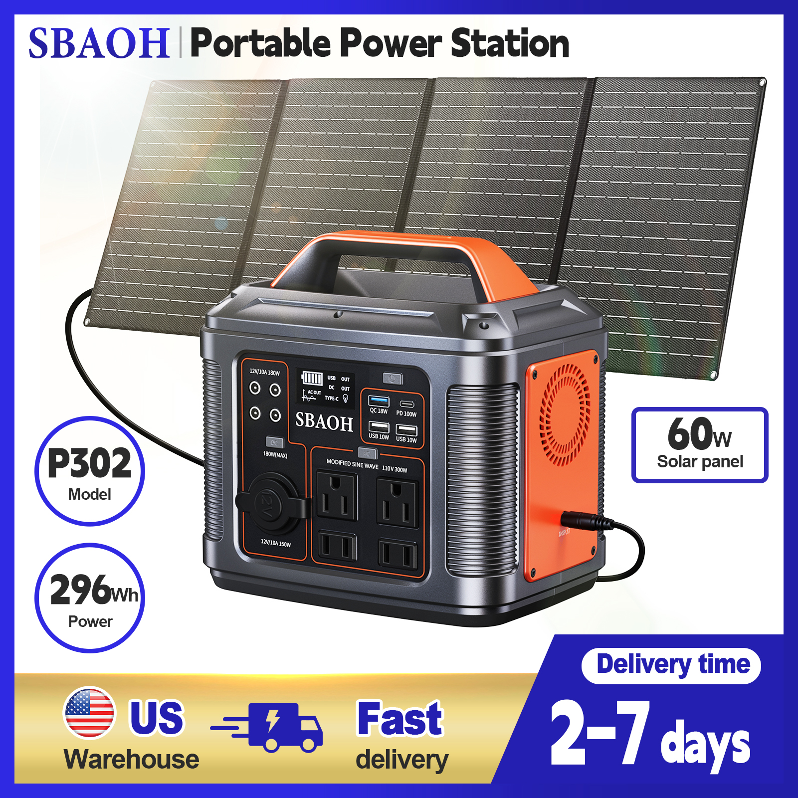 300W Portable Power Station, 2 - Solar Emergency Charger ulasan dan harga