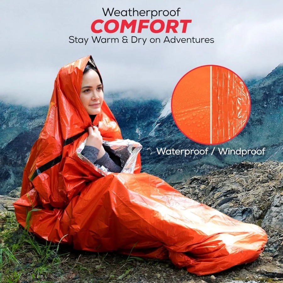1PC Anti-rain Emergency Sleepi - Emergency Mylar Tent ulasan dan harga