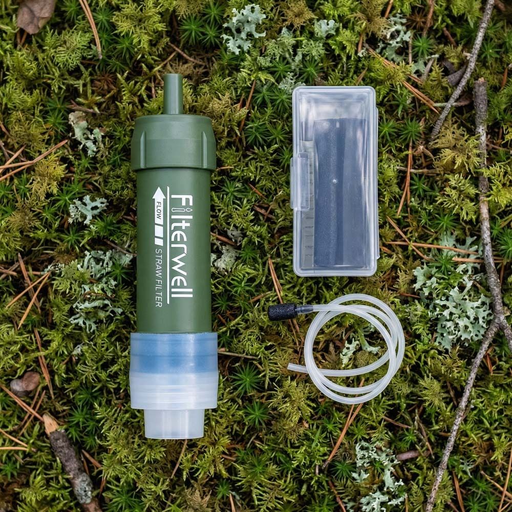 Mini Mini Water Filter Straw P - Water Purification Straw ulasan dan harga