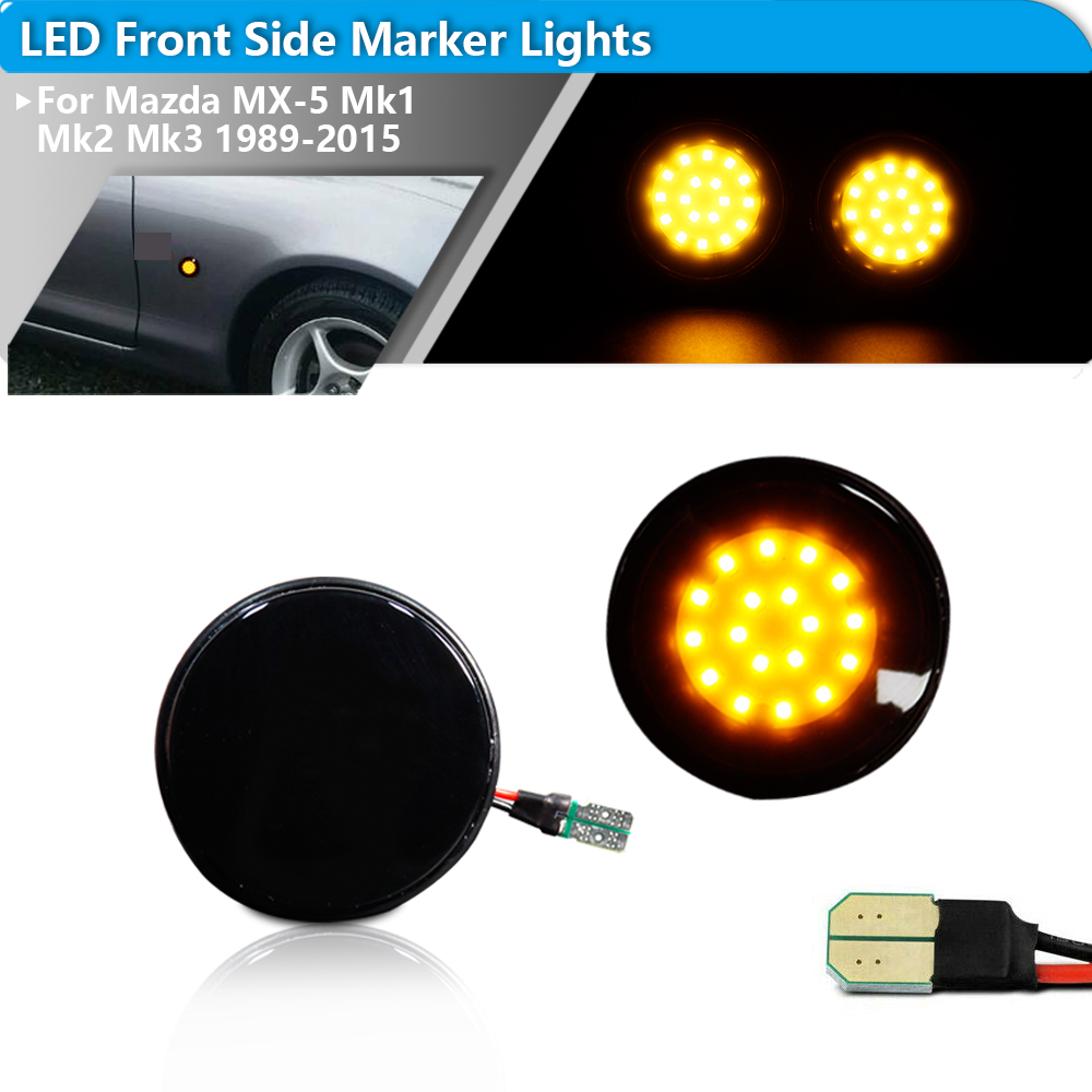 2pcs iJDM LED Front Side Marke - Signal Panel Orange ulasan dan harga