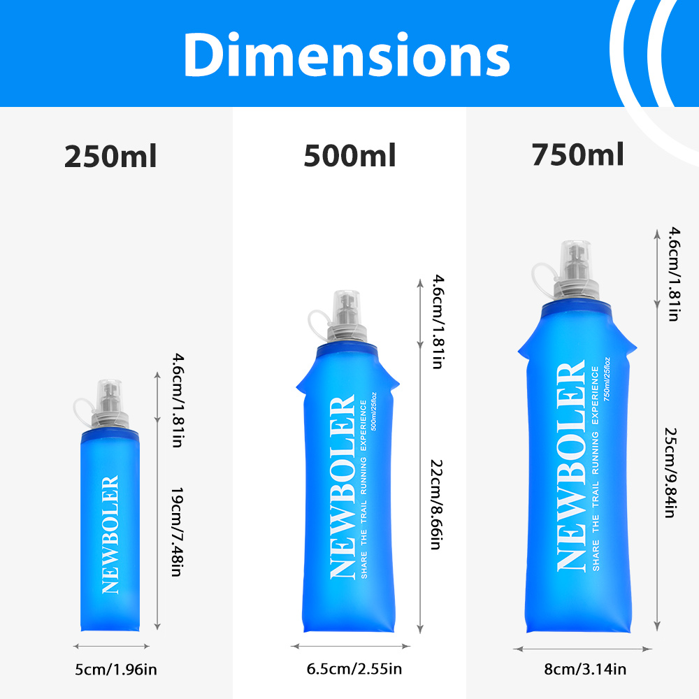 750ML Water Bottle TPU Folding - Water Bag Collapsible ulasan dan harga