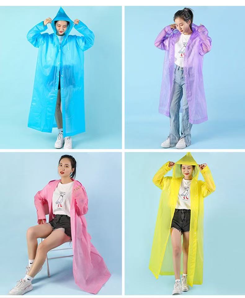 10Pcs Disposable Thick PE Rain - Emergency Poncho Rain ulasan dan harga