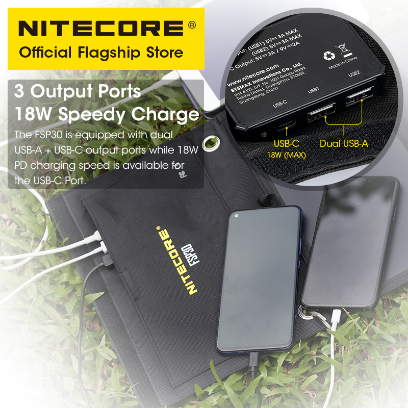 NITECORE FSP30 30W Portable So - Solar Emergency Charger ulasan dan harga