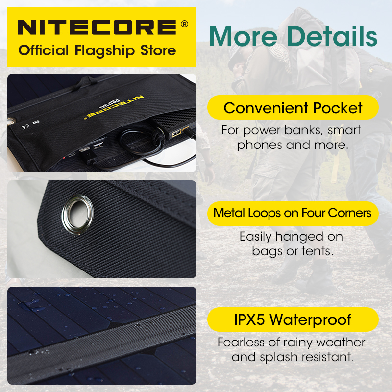 NITECORE FSP30 30W Portable So - Solar Emergency Charger ulasan dan harga