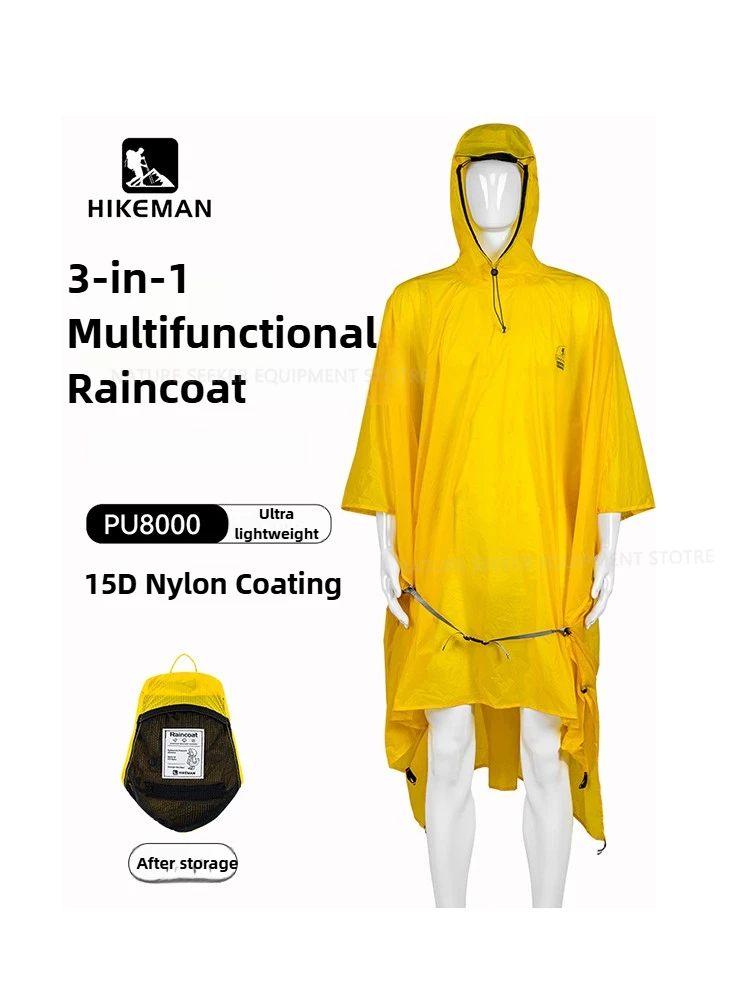 15D/210T Raincoat Waterproof R - Emergency Poncho Rain ulasan dan harga