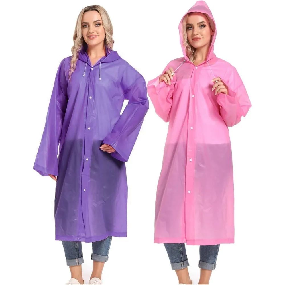 1/2PCS Compact Reusable Rain  - Emergency Poncho Rain ulasan dan harga